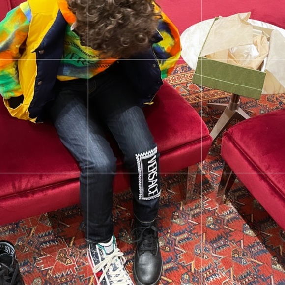 💯 %❤️authentic ❤️versace❤️hoody’s swearte multicolor brand new he used 2/3 time - Picture 12 of 14